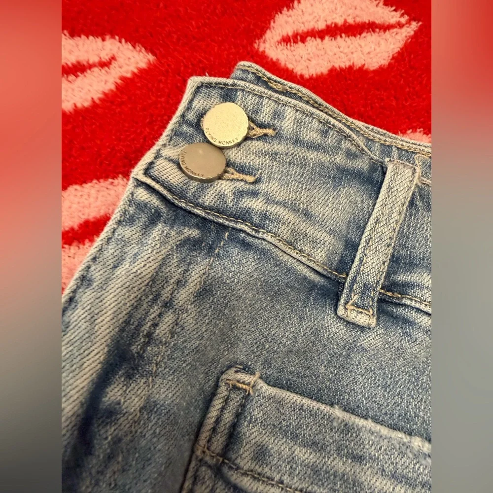 Flying Monkey 90’s vintage super high rise flare jeans EUC sz 31 - Picture 7 of 14